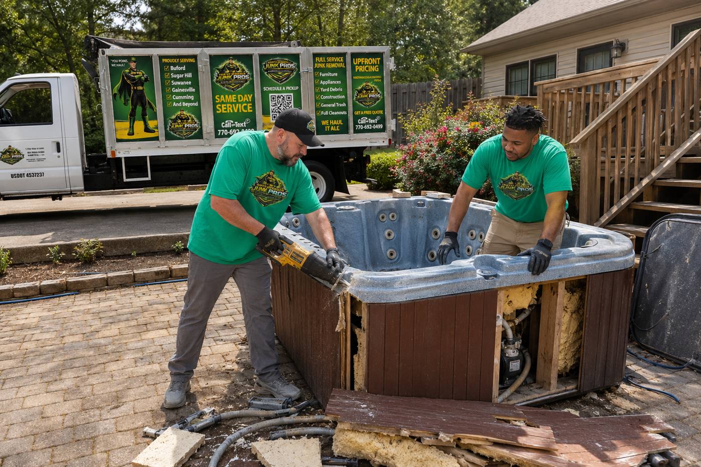 North Georgia Junk Pros crew in action